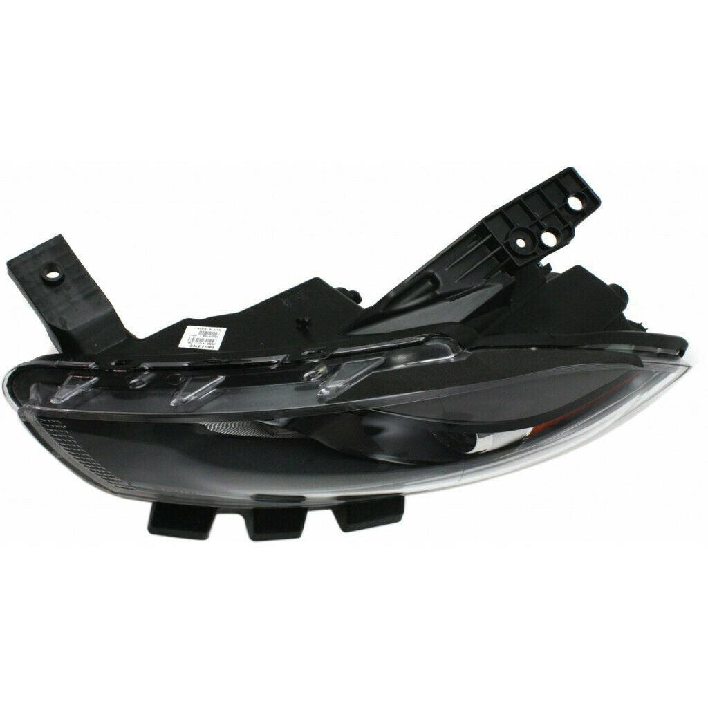 2013-2016 Dodge Dart Head Lamp Driver Side Xenon With Black Trim , CH2518145. Side view of the replacement part.