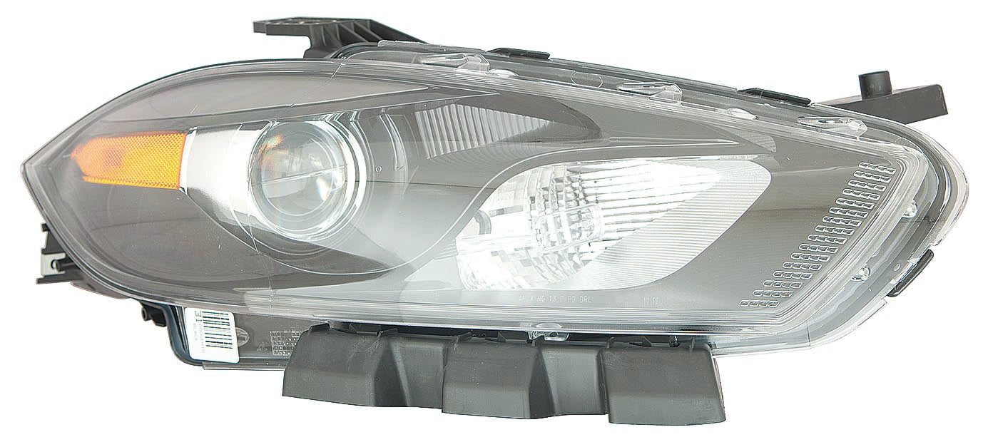 2013-2016 Dodge Dart Head Lamp Passenger Side Xenon With Black Trim , CH2519145. Tested for reliable performance.