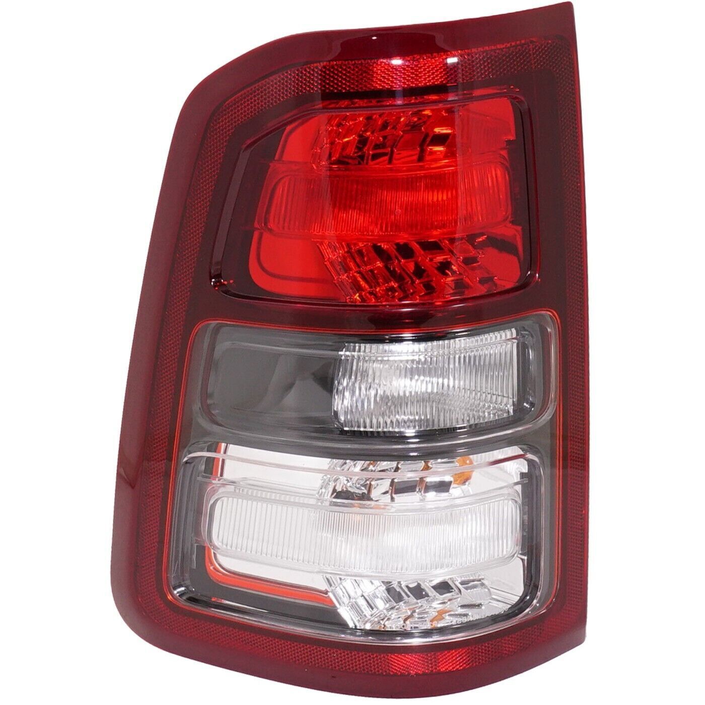 2019-2023 Ram Pickup-1500 Tail Lamp Driver Side Halogen Black Without Logo , CH2800228. Factory-style replacement part.
