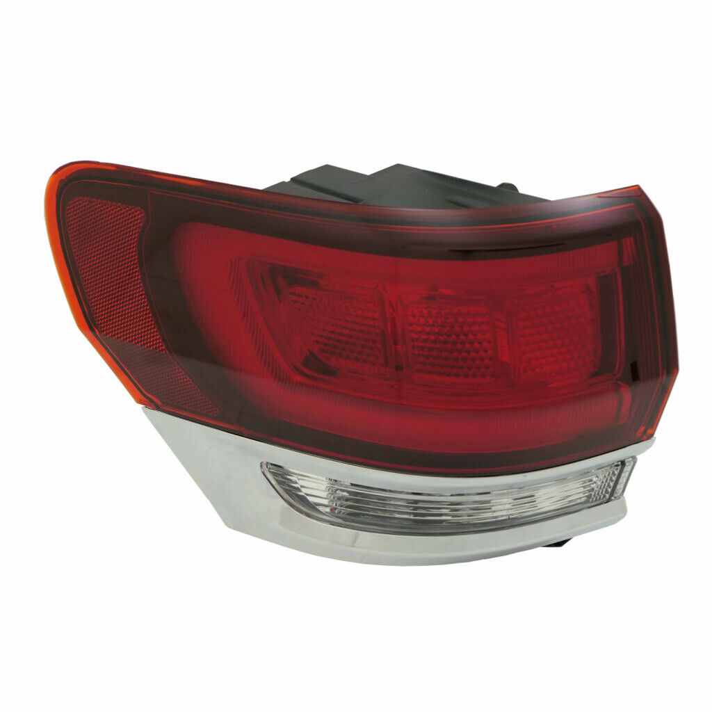 2022 Jeep Grand Cherokee Tail Lamp Driver Side With Chrome Trim , CH2804121. Angle view for visual reference.
