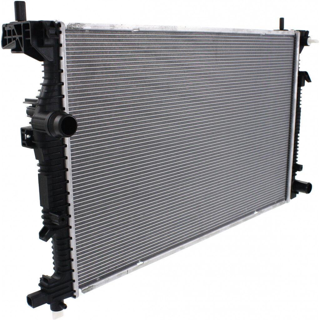 2013-2016 Dodge Dart Radiator , CH3010361. Side view of the replacement part.
