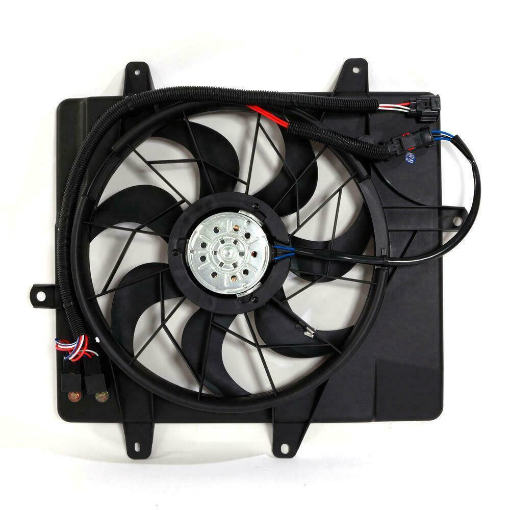 2006-2010 Chrysler PT CRUISER Radiator Fan Assy Without Turbo , CH3115146. Installed view for reference.