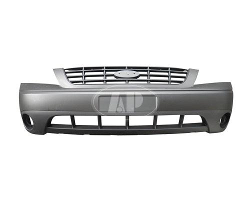 2004-2007 Ford Freestar Front Upper Bumper Primed , FO1000555. Side view of the replacement part.