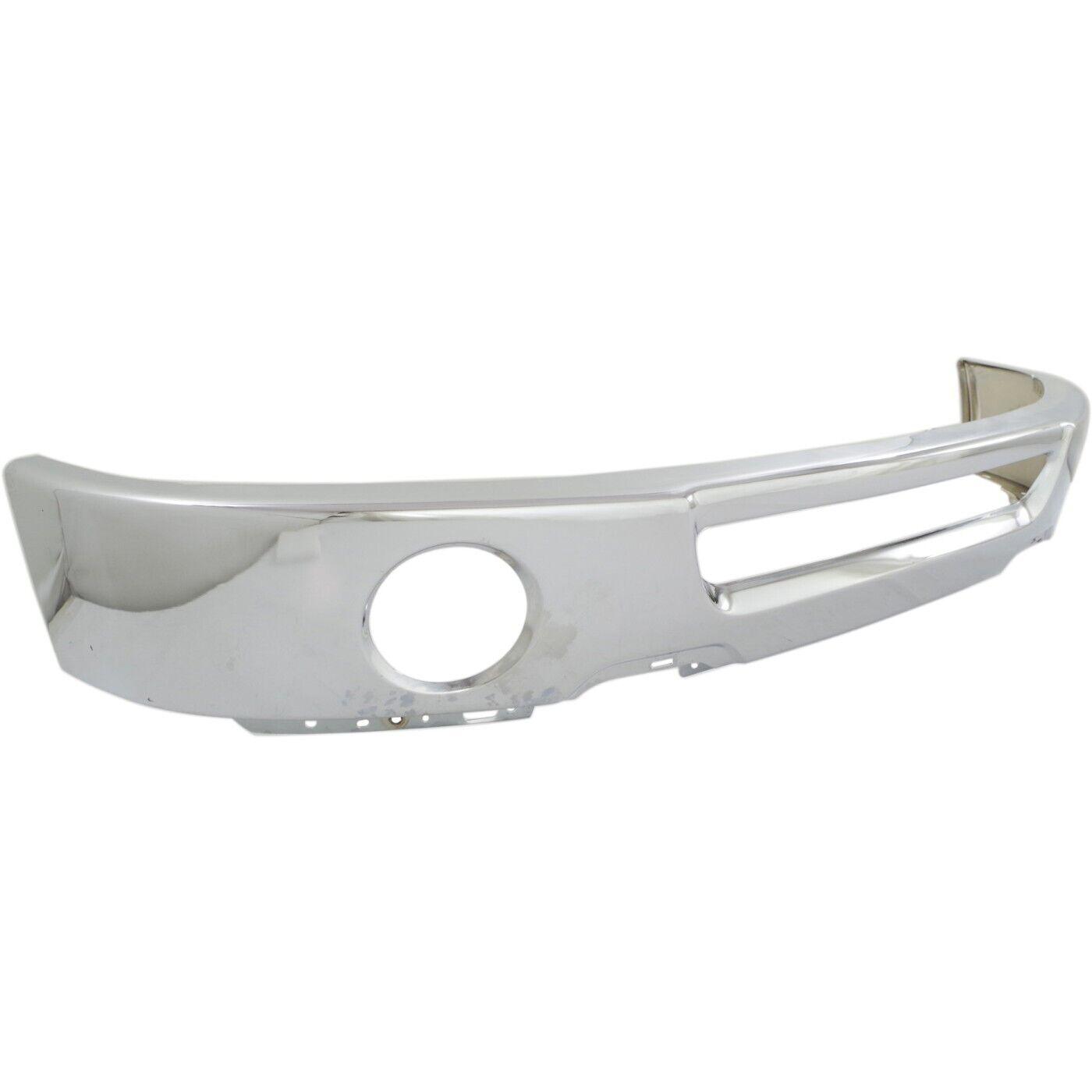 2006-2008 Ford F150 Front Bumper Face Bar Chrome With Round Fog , FO1002399. Designed for OEM alignment.