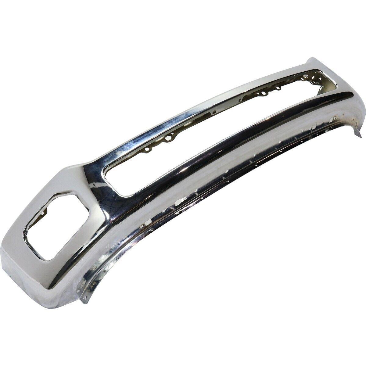 2011-2016 Ford F250 Front Bumper Face Bar Chrome , FO1002416. Side view of the replacement part.