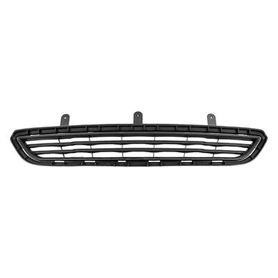 2014-2019 Ford Fiesta Hatchback Grille Lower Dark Gray S/Se Model , FO1036157. Side view of the replacement part.