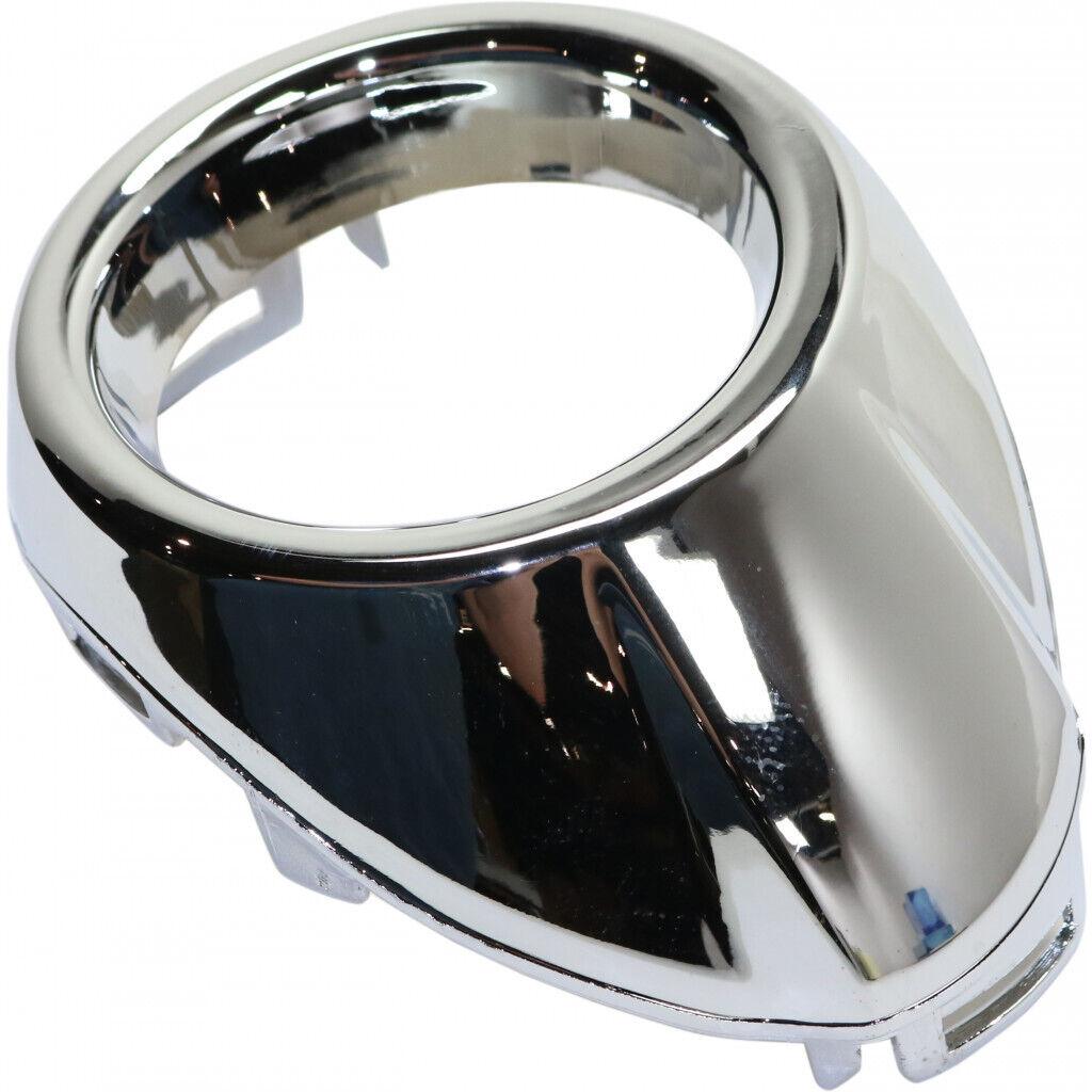 2012-2014 Ford Focus Fog Lamp Bezel Front Driver Side Chrome Se/Sel Model , FO1038117. Durable and impact-resistant.