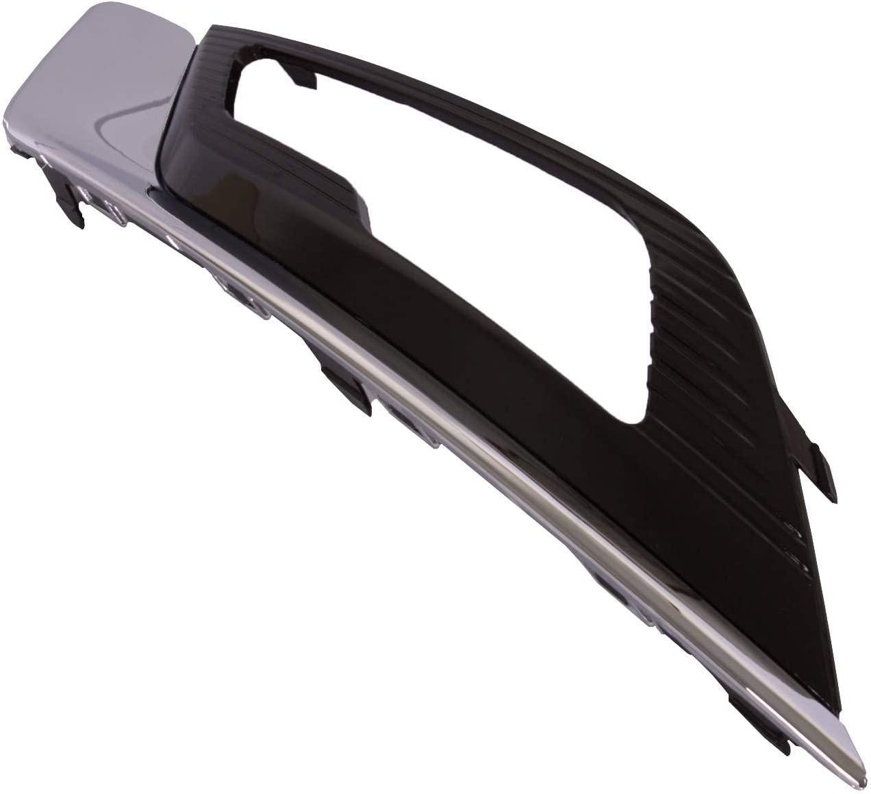 2017-2018 Ford Fusion Fog Lamp Bezel Front Driver Side Glossy Black , FO1038168. Precision fitment for collision repair.