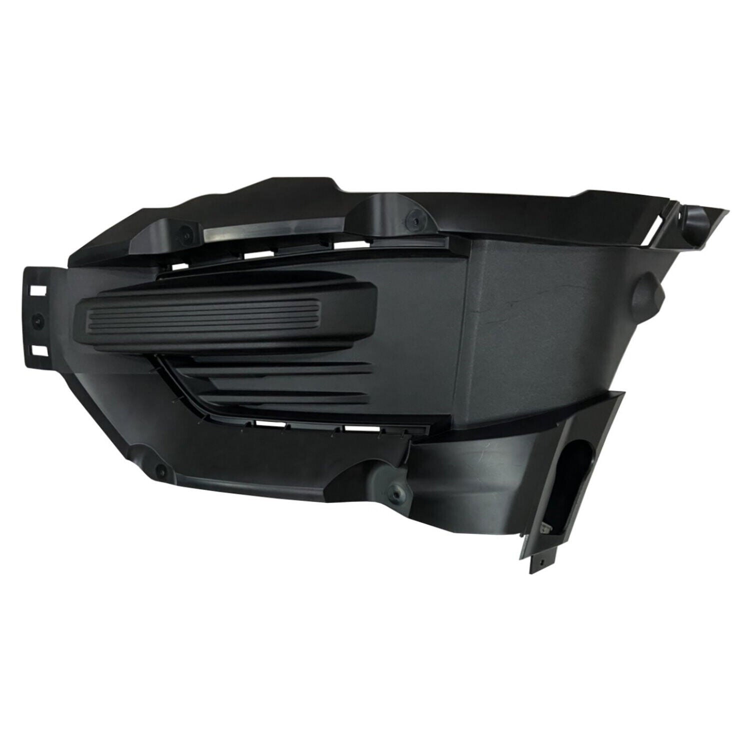 2020-2023 Ford Explorer ST Fog Lamp Cover Driver Side Textured Black , FO1038193. Side view of the replacement part.
