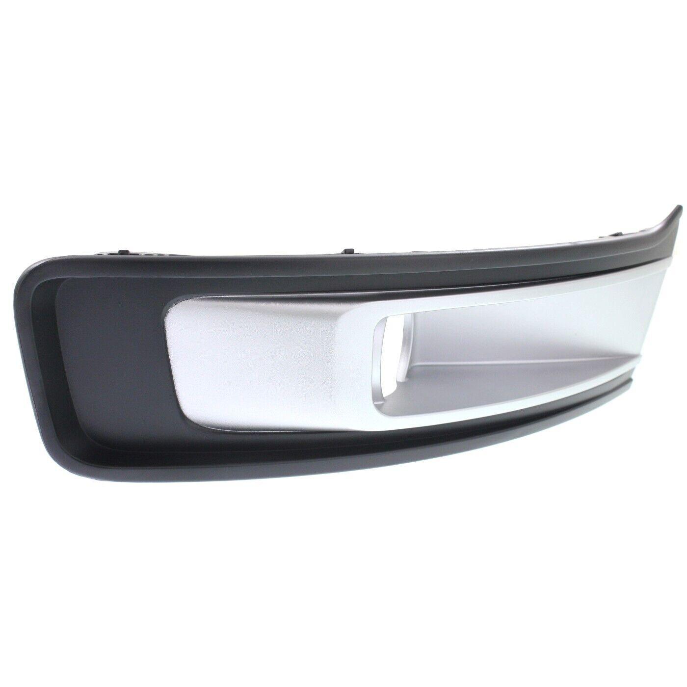 2013-2019 Ford Flex Fog Lamp Bezel Front Passenger Side Silver Black , FO1039130. Direct fit for easy installation.