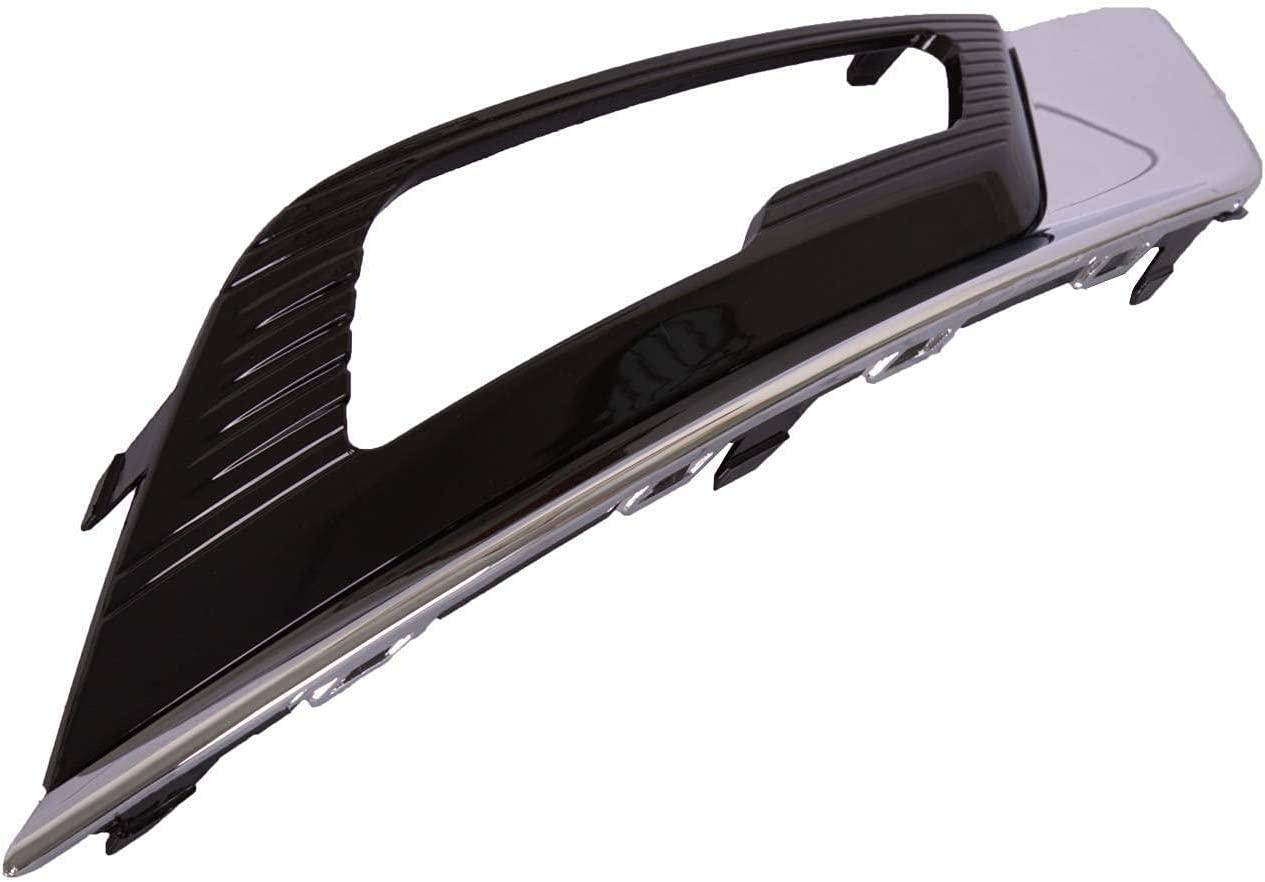 2017-2018 Ford Fusion Energi Fog Lamp Bezel Front Passenger Side Glossy Black , FO1039168. Replacement part ready for install.