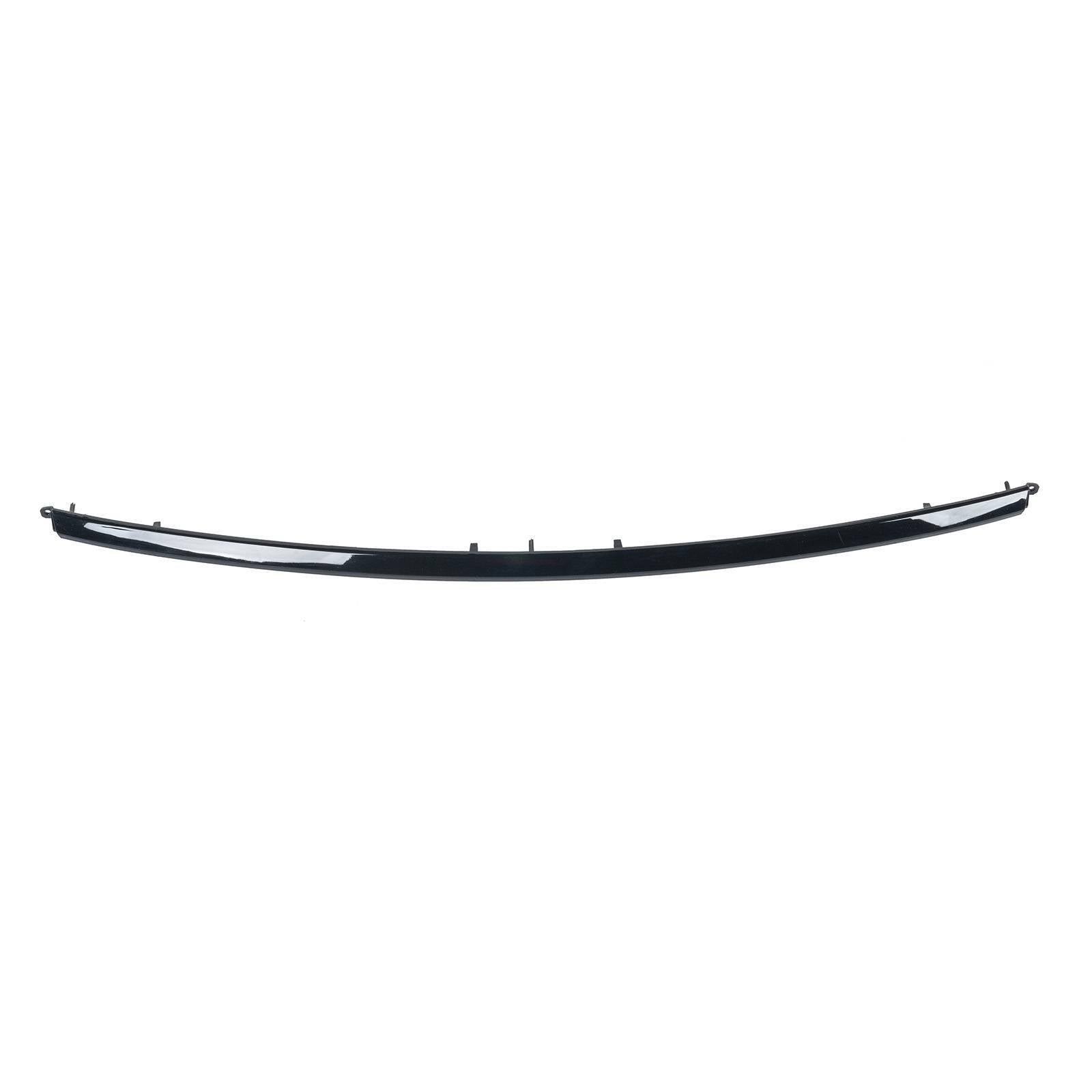 2018-2019 Ford Explorer Limited Bumper Molding Front Center Chrome , FO1044120. Angle view for visual reference.