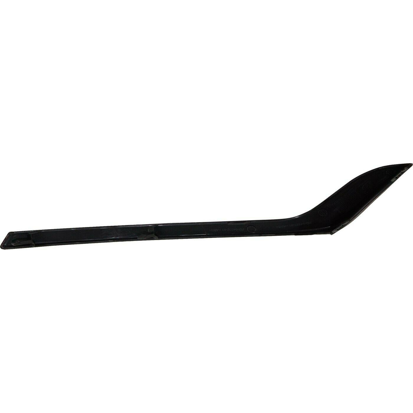 2020 Ford Police Responder Hybrid Bumper Moulding Front Driver Side Textured Black , FO1046110. Installed view for reference.