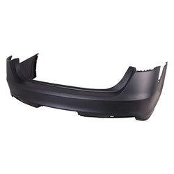 2013-2019 Ford Taurus Police Interceptor Rear Bumper Primed Without Sensor Hole , FO1100684. Professional-grade auto body part.