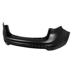 2014-2019 Ford Fiesta Sedan Rear Bumper Primed Without Sensor Hole , FO1100704. High-strength and long-lasting.