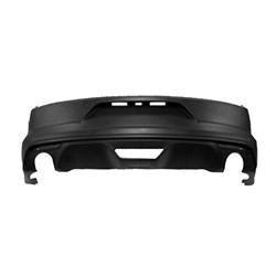 2015-2017 Ford Mustang GT Rear Bumper Primed Without Sensor Hole , FO1100708. OEM-quality exterior component.