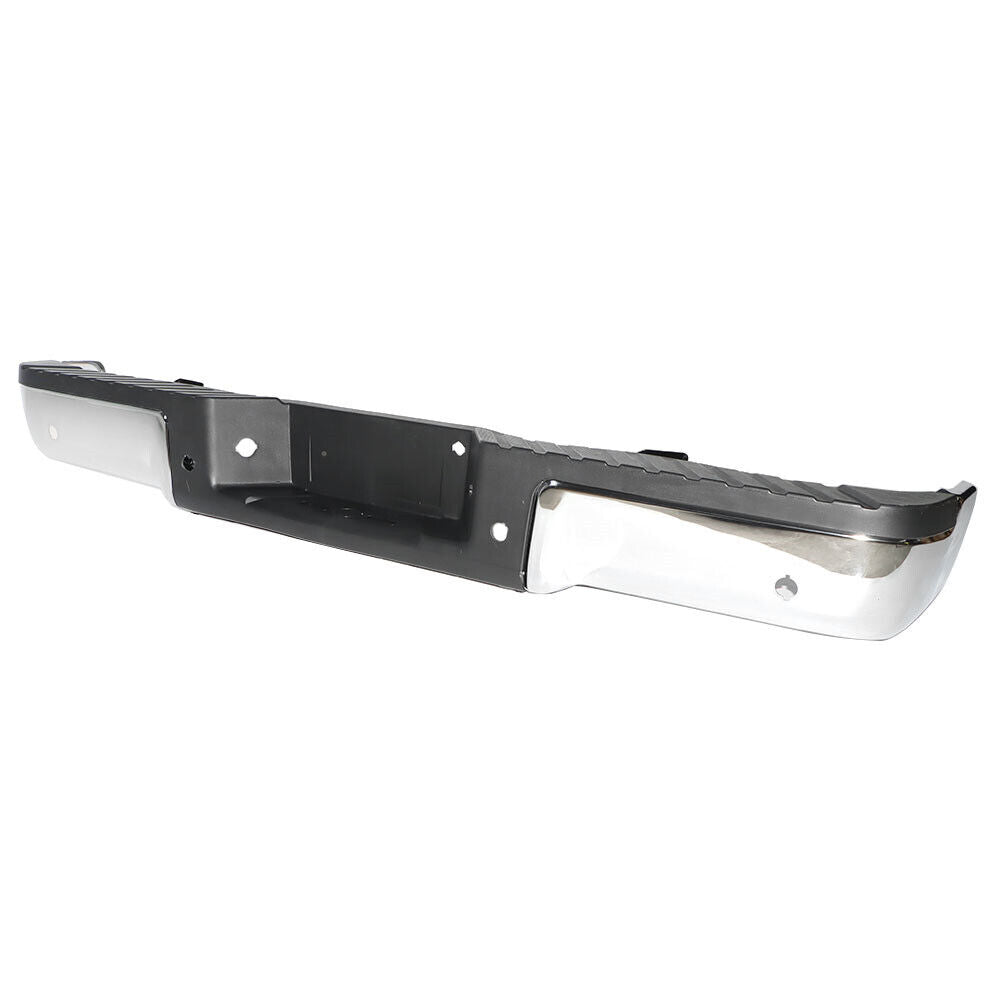 2009-2014 Ford F150 Rear Bumper Assy Chrome Without Tow With Sensor , FO1103166. OEM-quality exterior component.
