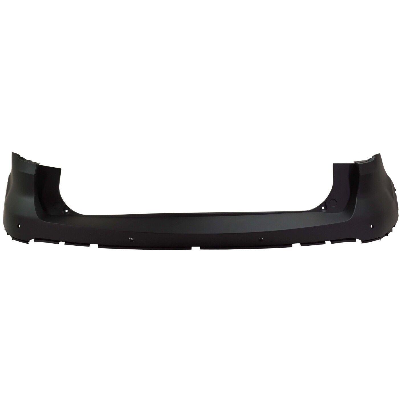2016-2017 Ford Explorer Police Interceptor Rear Upper Bumper Primed With Sensor , FO1114108. Designed for OEM alignment.