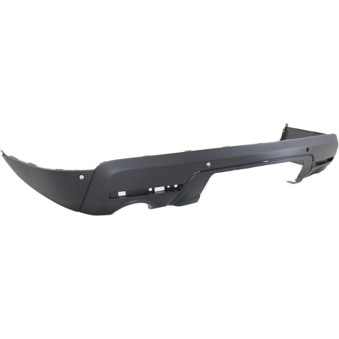 2013-2015 Ford Explorer Police Interceptor Rear Lower Bumper Textured With Tow With Sensor , FO1115103. Professional-grade auto body part.
