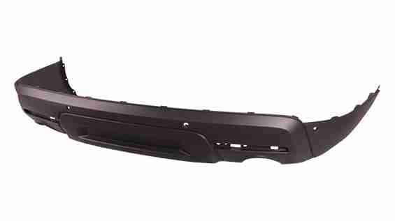2013-2015 Ford Explorer Police Interceptor Rear Lower Bumper Textured Without Tow With Sensor , FO1115105. Exact fit for vehicle restoration.