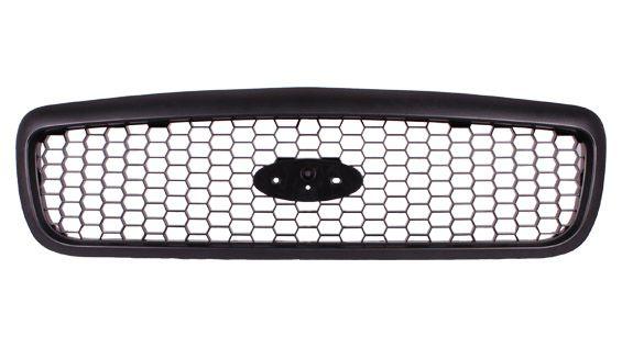 2001-2011 Ford Crown Victoria Grille Black Honeycomb Design , FO1200388. Installed view for reference.