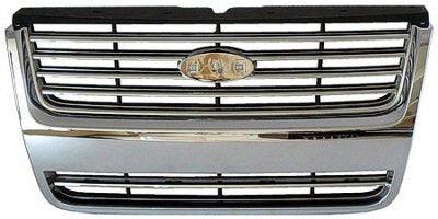 2006-2010 Ford Explorer Grille Chrome/Black Xlt-Ltd , FO1200476. Exact fit for vehicle restoration.
