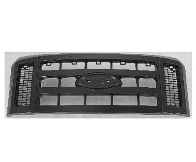 2008-2010 Ford F450 Superduty Grille Textured Black Xl Model , FO1200497. Installed view for reference.
