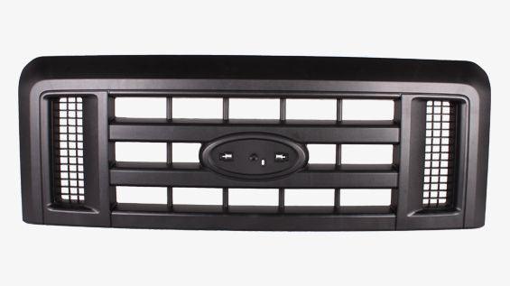 2008-2014 Ford Van Ford Econoline Grille Textured , FO1200509. Factory-style replacement part.