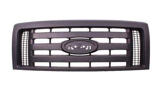 2009-2012 Ford F150 Grille Xl Textured Frame 3 Textured Bars , FO1200510. Lightweight yet durable construction.