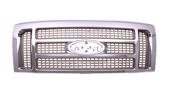 2009-2012 Ford F150 Grille King Ranch Gold With Chrome Frame , FO1200522. High-quality aftermarket part.