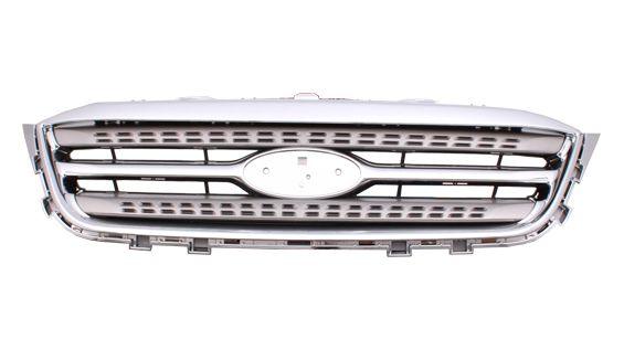 2010-2012 Ford Taurus Grille Gray With Chrome Moulding , FO1200525. Durable and impact-resistant.
