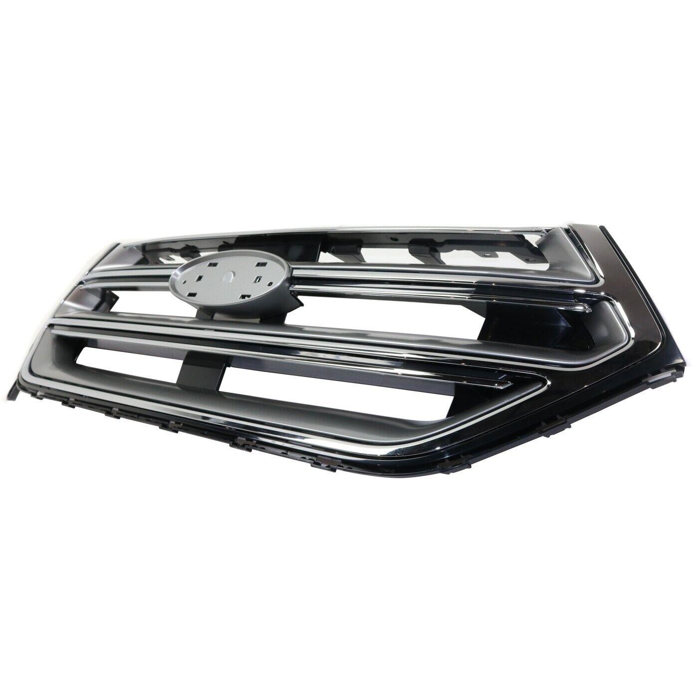 2015-2018 Ford Edge Grille Chrome/Silver Without Aero Pkg/Camera Se/Sel/Titanium Model , FO1200559. Lightweight yet durable construction.