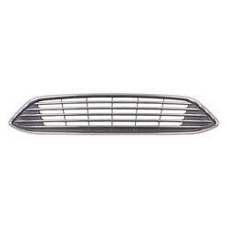 2015-2018 Ford Focus Grille Black With Chrome Moulding With 5 Chrome Bars , FO1200563. Designed for OEM alignment.