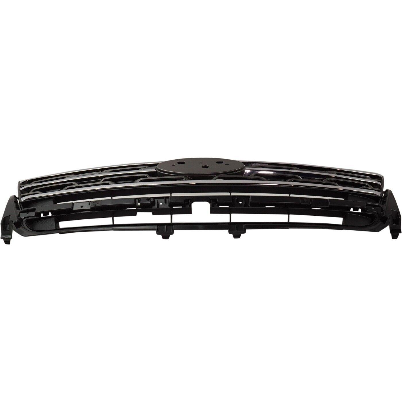 2018-2019 Ford Explorer Grille Dark Gray With Chrome Base Model , FO1200623. Professional-grade auto body part.