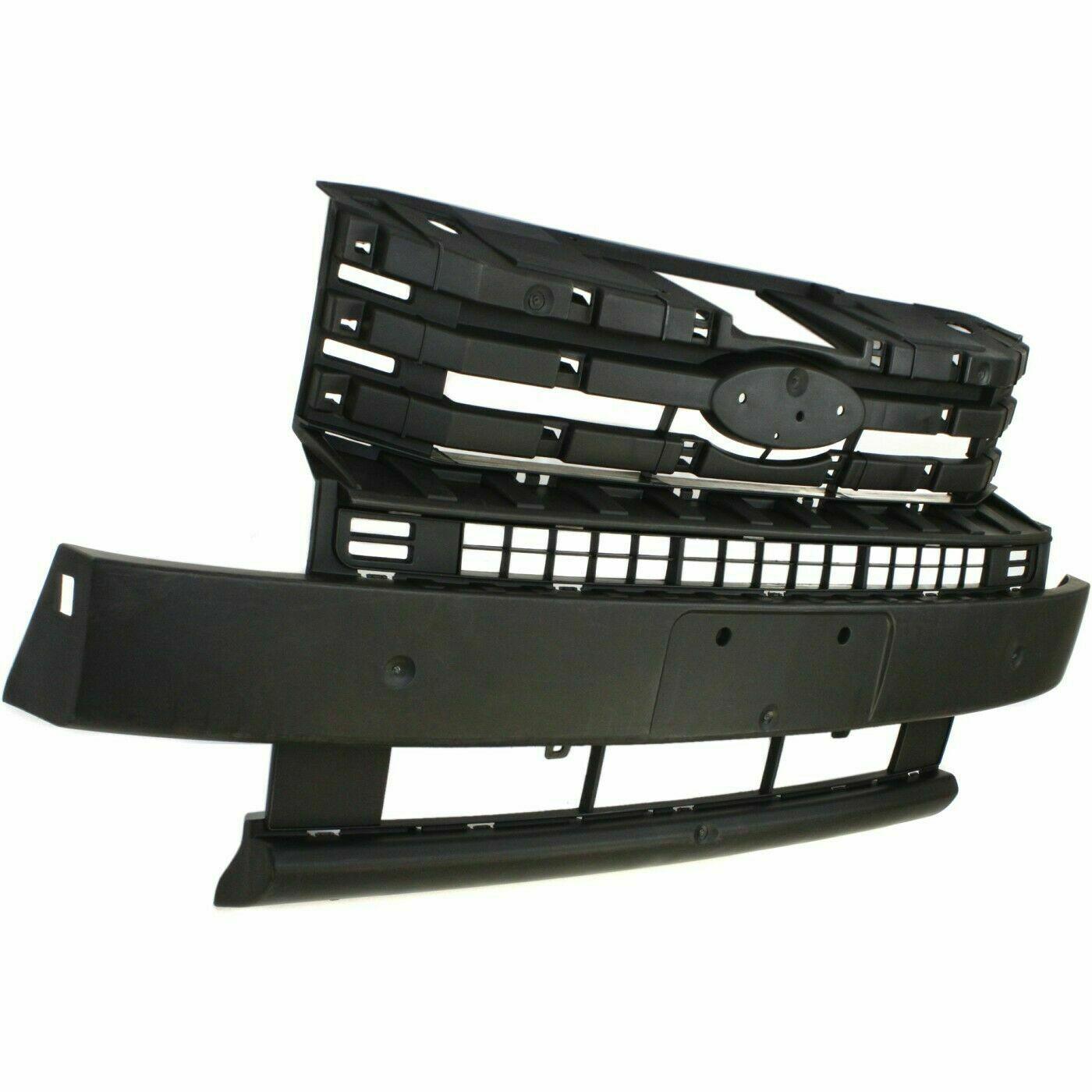 2009-2012 Ford Flex Grille Mounting Panel (Matt-Black) , FO1223115. Factory-style replacement part.