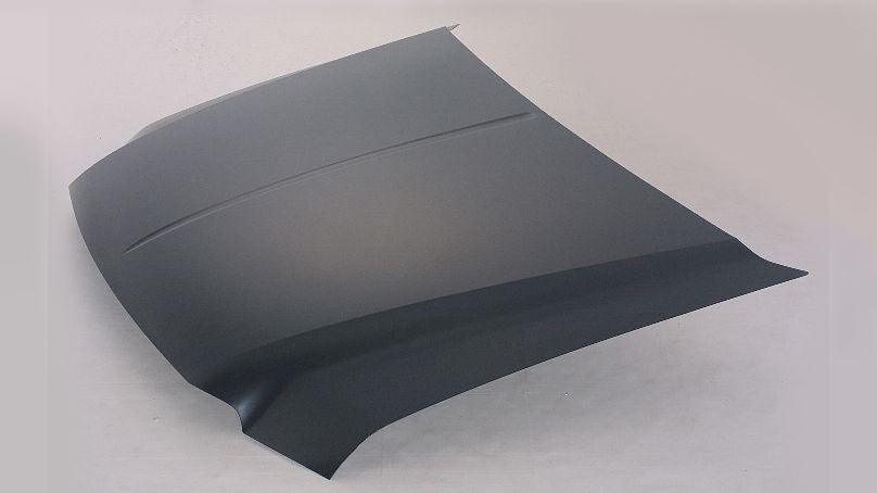 2000-2005 Ford Excursion Hood Steel , FO1230206. Installed view for reference.