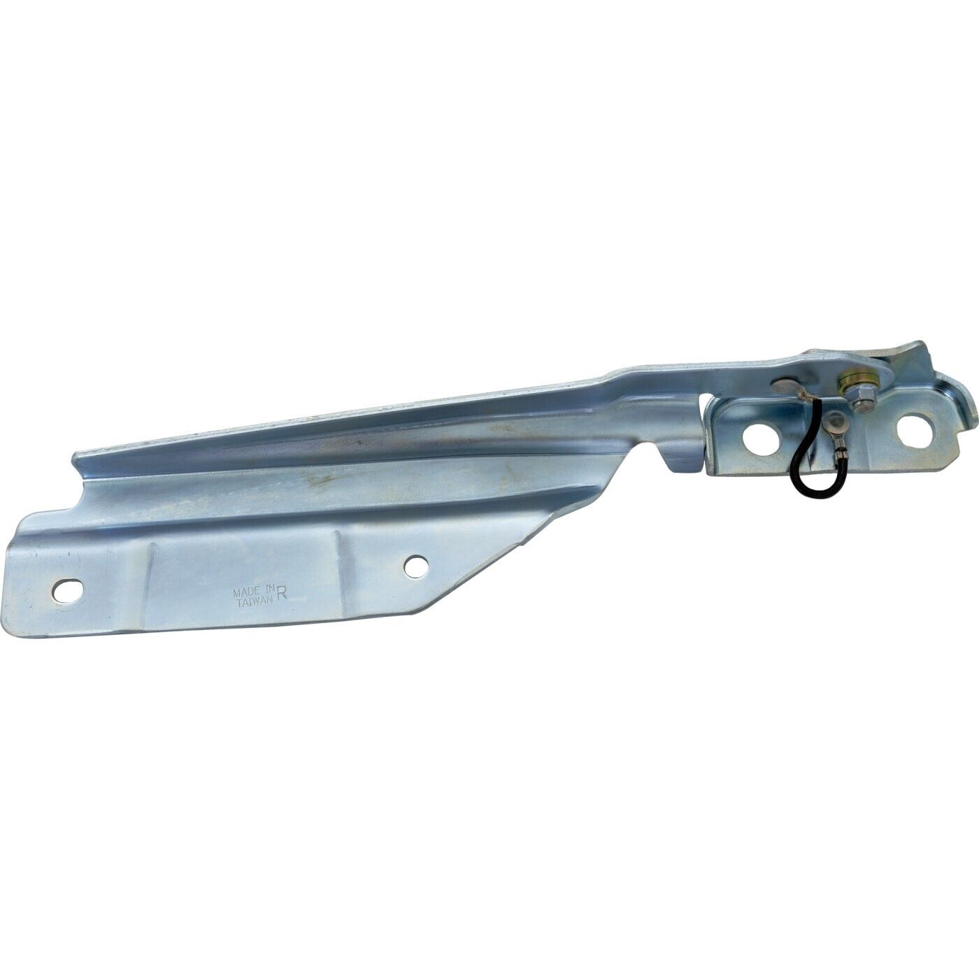 1992-2014 Ford Van Ford Econoline Hood Hinge Passenger Side Steel Chrome , FO1236203. OEM-quality exterior component.