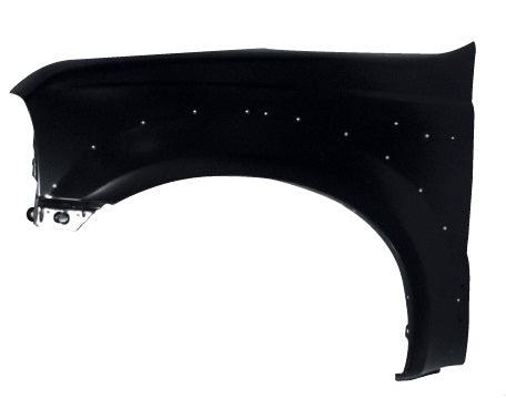 2005-2007 Ford F550 Superduty Front Driver Side Fender With Moulding , FO1240236. OEM-style replacement.