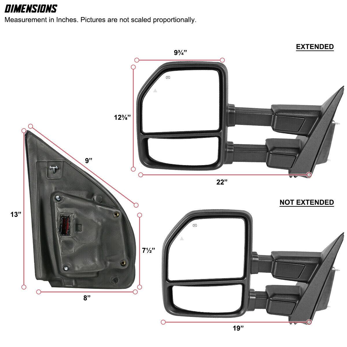2018-2019 Ford F150 Mirror Driver Side , FO1320606. OEM-quality exterior component.
