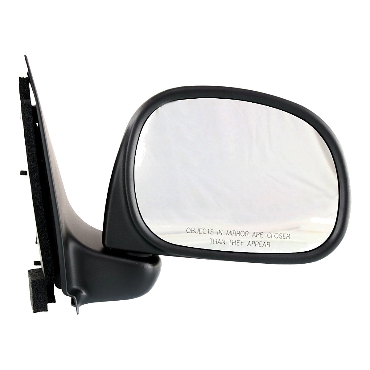 1997-2002 Ford F150 Rear Passenger Side Door Mirror, fo1321132. Front view.