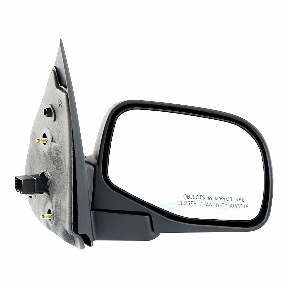 2002-2005 Ford Explorer Rear Passenger Side Door Mirror, fo1321210. Front view.
