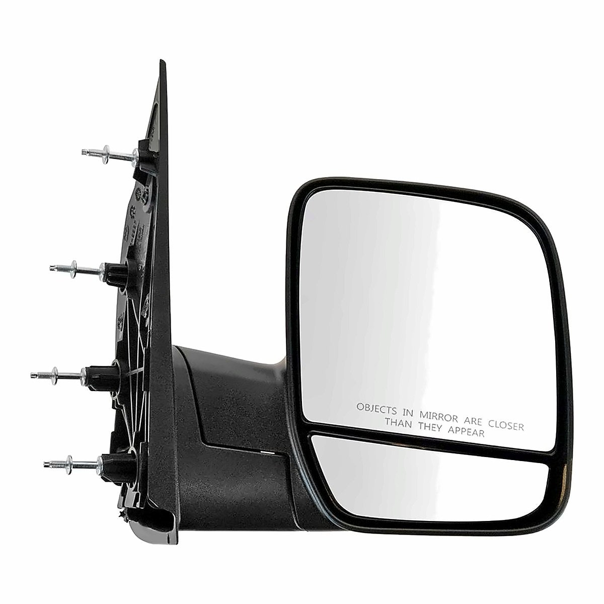 2002-2014 Ford Van Ford Econoline Rear Passenger Side Door Mirror, fo1321253. Front view.