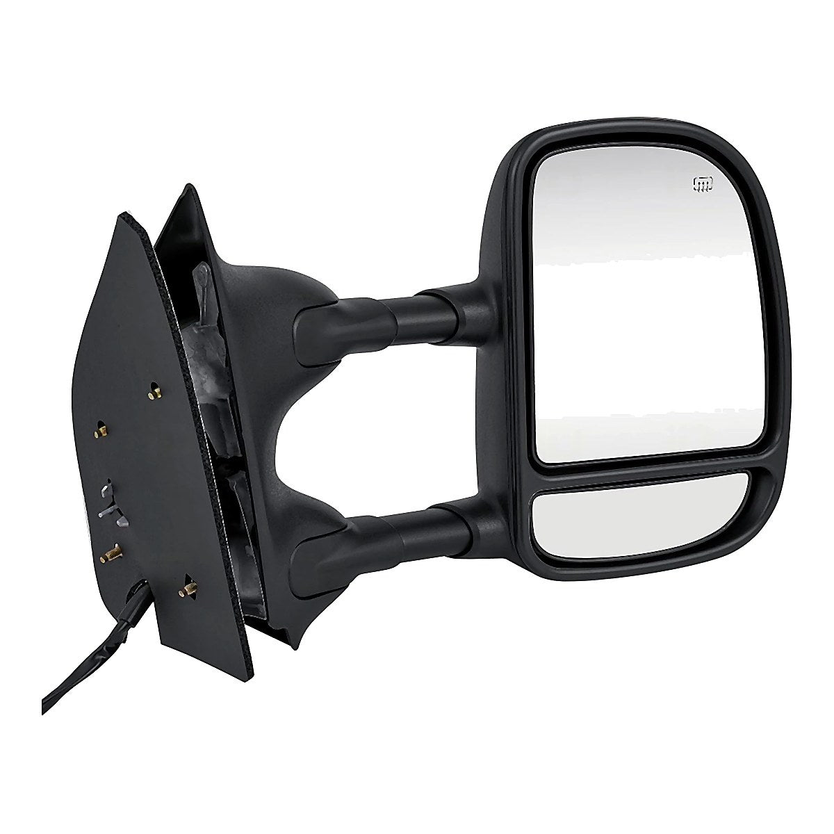 2003-2007 Ford F450 Superduty Rear Passenger Side Door Mirror, fo1321268. Front view.