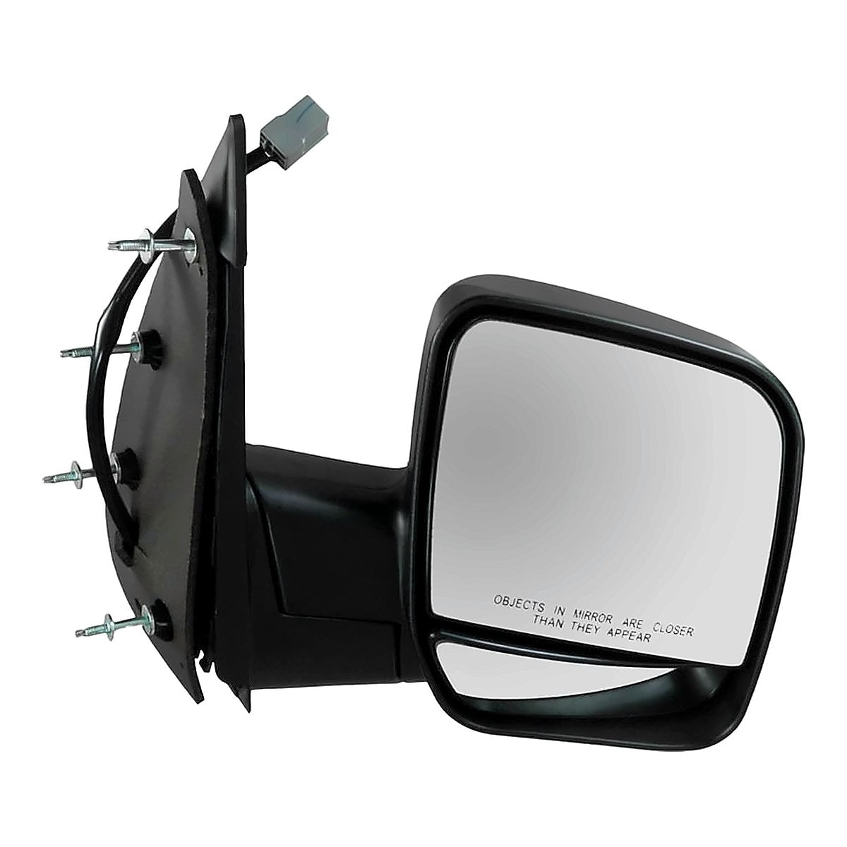2002-2007 Ford Van Ford Econoline Rear Passenger Side Door Mirror, fo1321276. Front view.