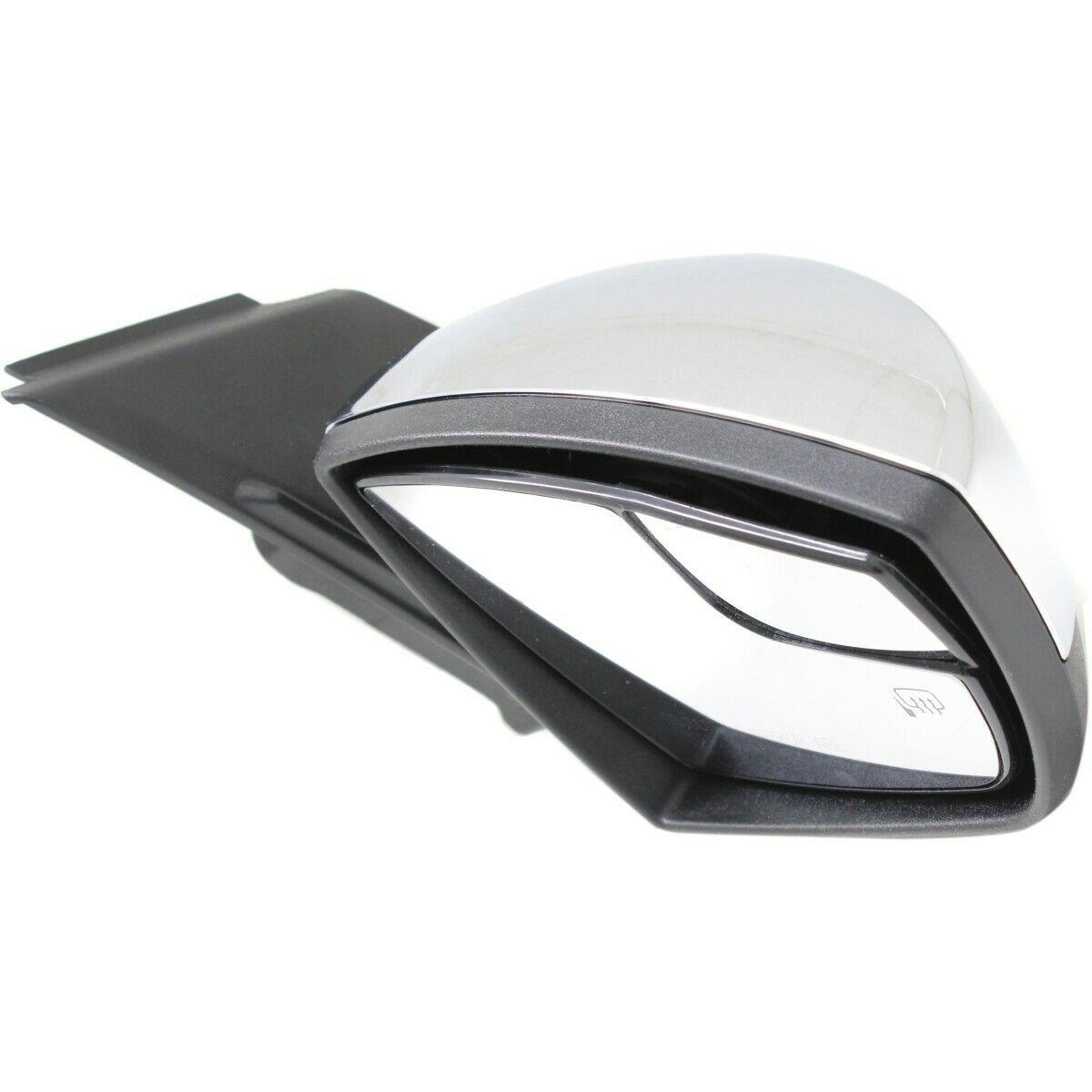 2013-2016 Ford Escape Mirror Passenger Side Power , FO1321514. Angle view for visual reference.