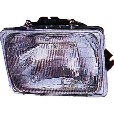 1999-2010 Ford F450 Superduty Head Lamp Passenger Side Halogen Sealed Beam , FO2501127. OEM-style replacement.
