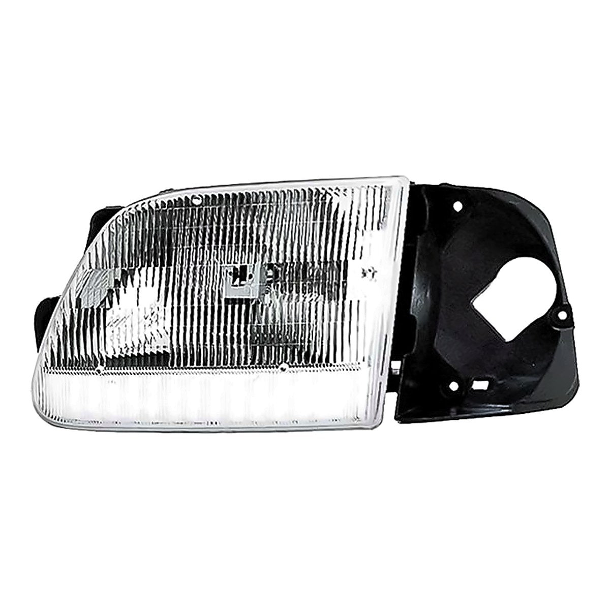 1997-Ford F150 Driver Side Head Lamp, fo2502142. Front view.