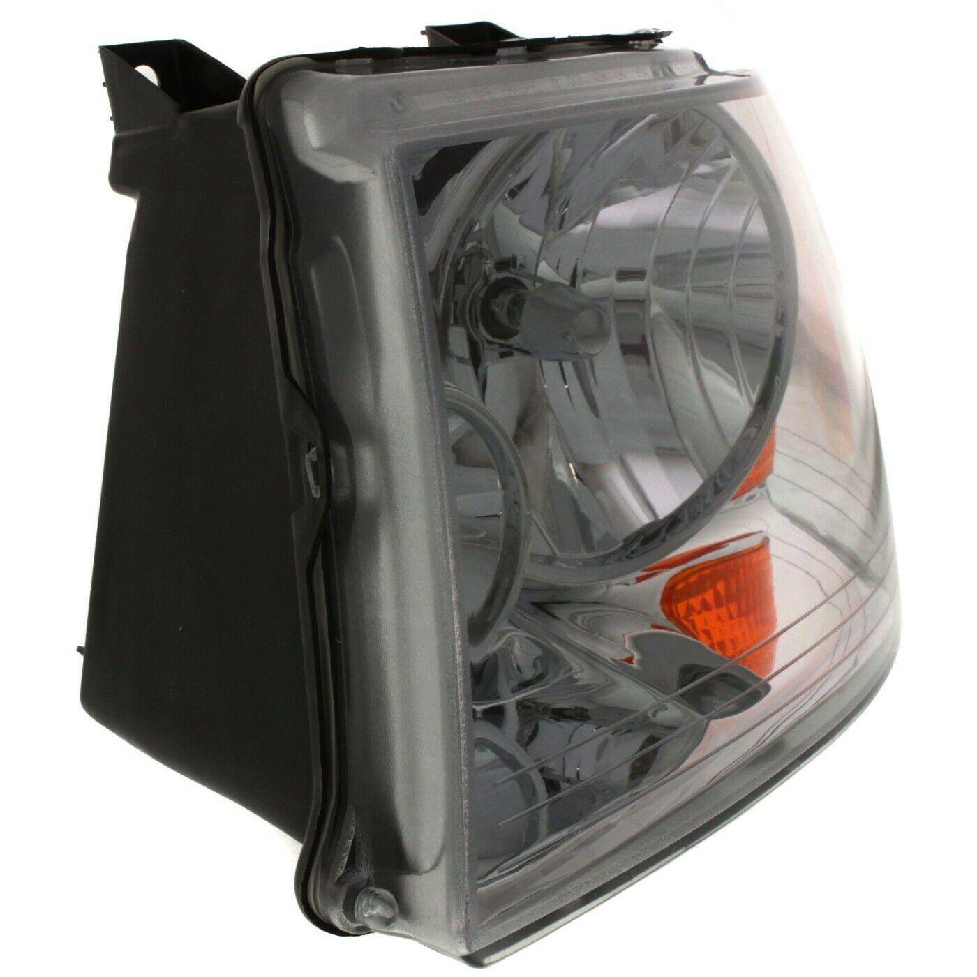 2003-2006 Ford Expedition Head Lamp Driver Side Chrome Without Off Road Pkg , FO2502181. Professional-grade auto body part.