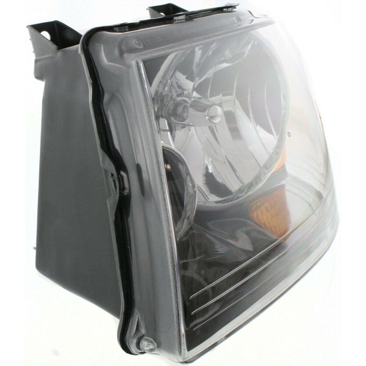 2003-2006 Ford Expedition Head Lamp Driver Side Black Bezel Withoutff Road Pkg , FO2502198. OEM-style replacement.