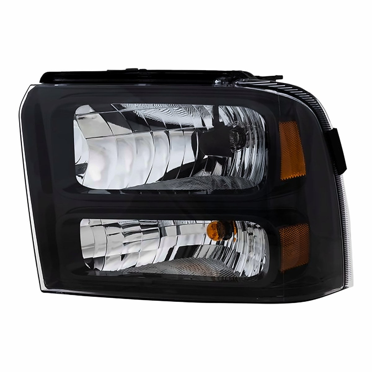 2005-2007 Ford F250 Driver Side Head Lamp, fo2502224. Front view.